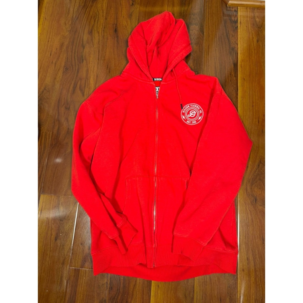 Dixxon Flannel Co Red Sturgis SD Ground Up Customs Zip Up Hoodie Mens XL